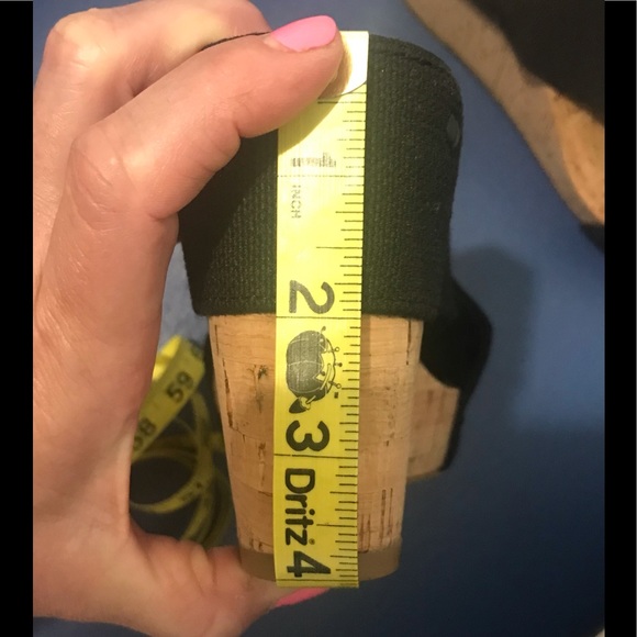 NWOT Lucky Brand LK Miller2 black woven platform cork wedge slip-on - Picture 15 of 15